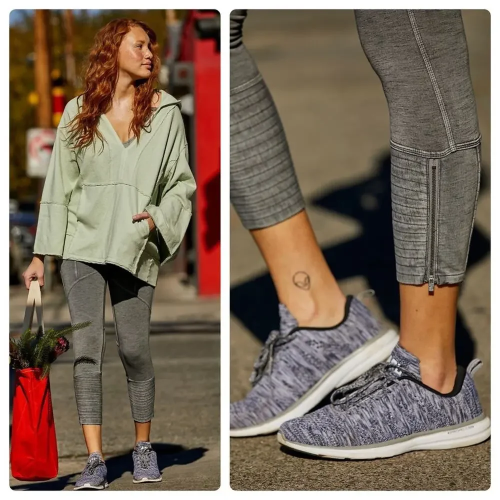 Free People High-Rise Get On It Leggings in Dark Silver